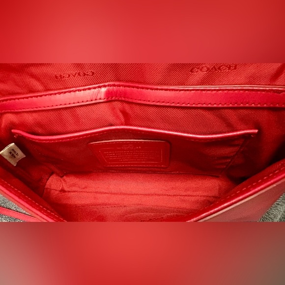 Coach Canyon Quilt Crossbody True Red - Picture 7 of 10